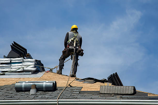 Professional Roofing technician working in Markleton, PA
